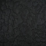 Jacquard matelassé en laine mélangée noir