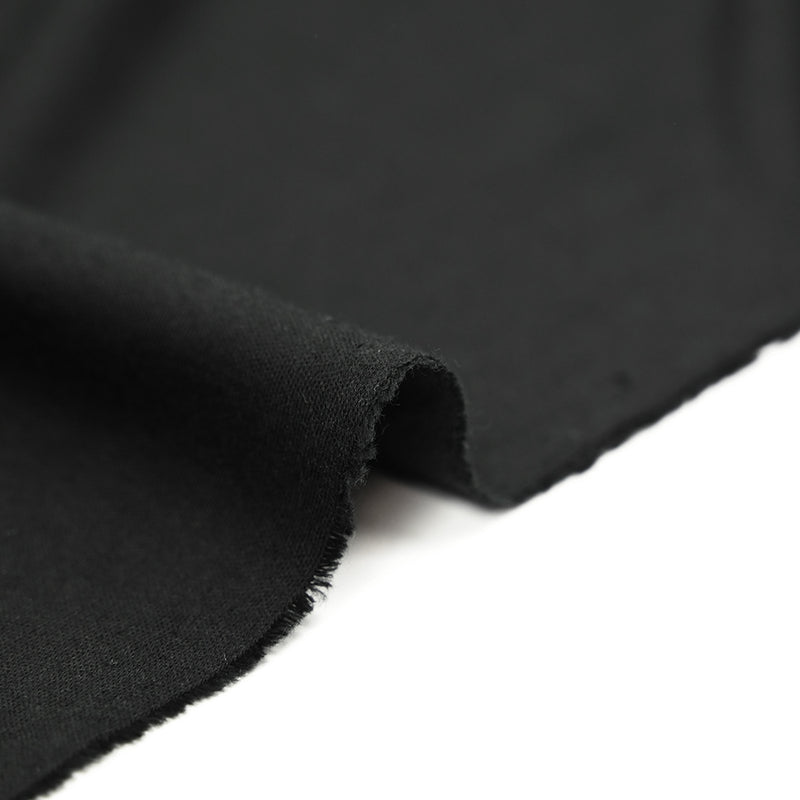 Jersey de coton noir corbeau