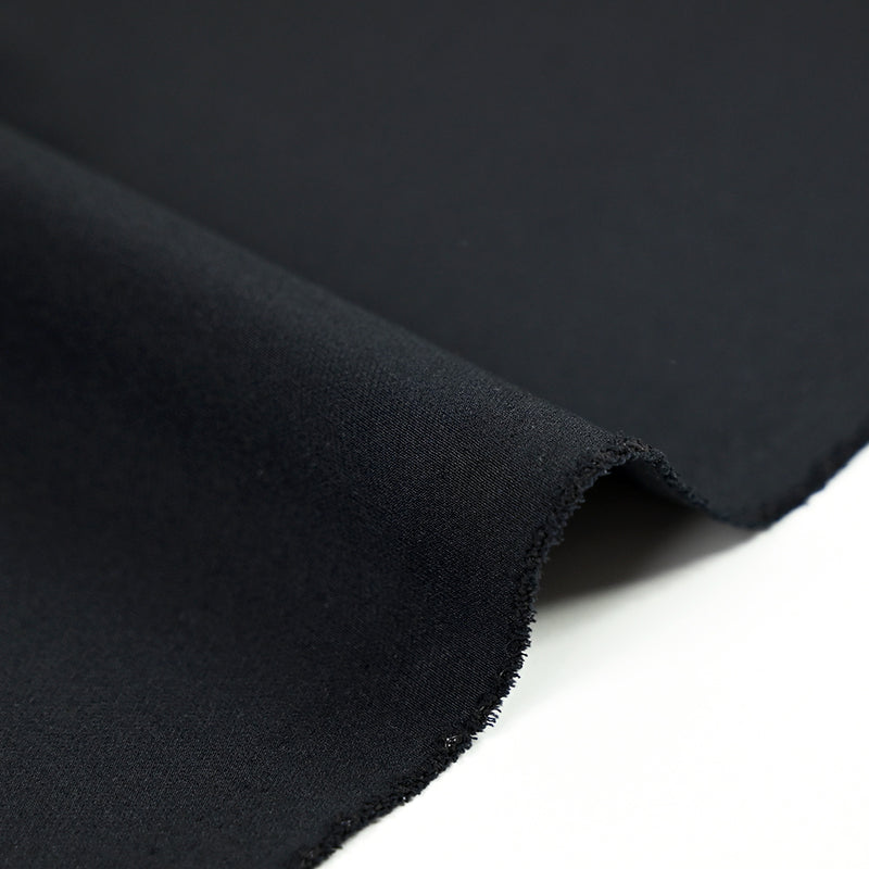 Crêpe de polyester lourd Marco fond noir