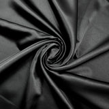 Satin polyester uni Inès noir