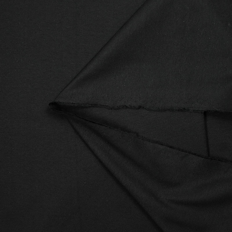 Jersey de coton noir corbeau