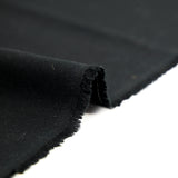 Toile de coton viscose noir corbeau