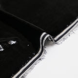 Velours de polyester Lurex uni noir