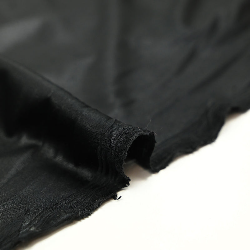 Jersey polyester enduit fin noir
