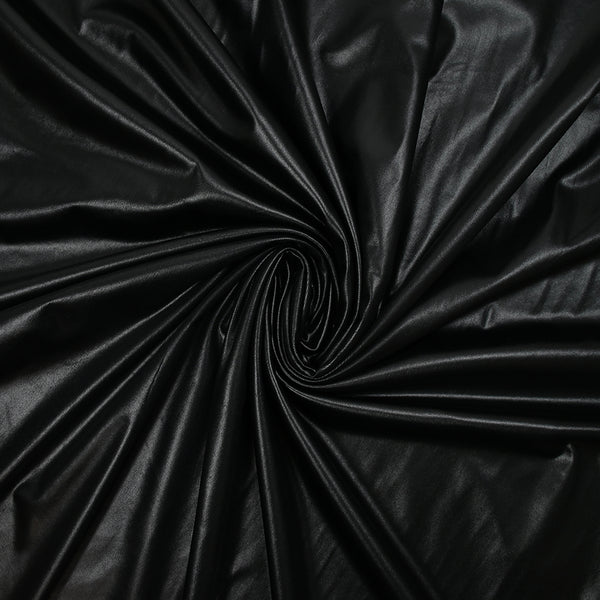 Jersey polyester enduit fin noir
