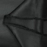 Satin duchesse de polyester noir