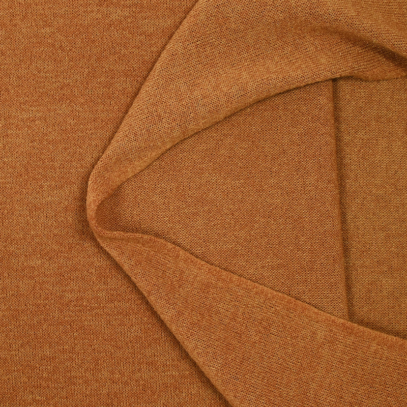 Maille fine polyester moutarde