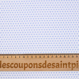 Coton chemise mini géométrique bleu clair fond blanc