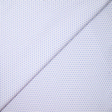 Coton chemise mini géométrique bleu clair fond blanc