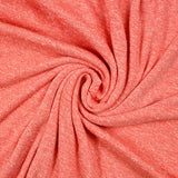 Maille de polyester chinée et mouchetée corail
