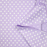 Coton imprimé pois 8mm fond parme