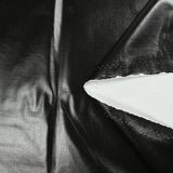 Twill de viscose imperméable enduit noir