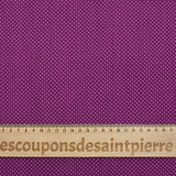 Viscose printed polka dots purple background