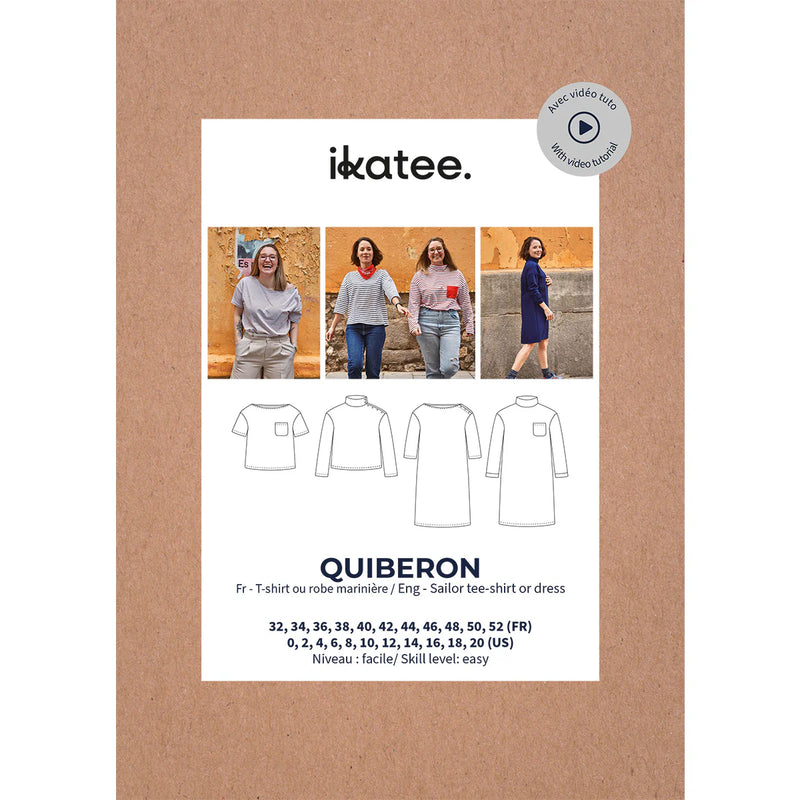 Patron de Couture Femme QUIBERON tee-shirt et robe