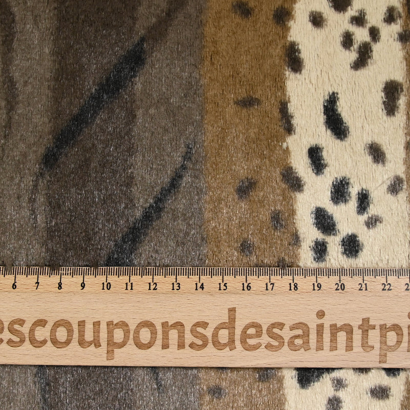 Polaire doudou Biche camaïeu marron