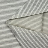 Sergé de coton rayure grise et blanche