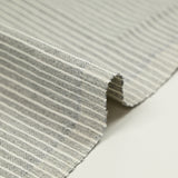 Sergé de coton rayure grise et blanche