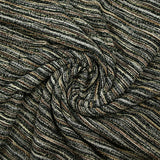 Maille aspect tweed lurex bouclette taupe, ocre et kaki