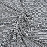 Jersey de lin rayure blanc et bleu marine