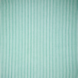 Coton tissé teint rayure verte fond blanc