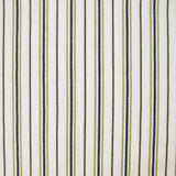 Coton élasthanne tissé teint rayure verte et bleue fond beige chiné