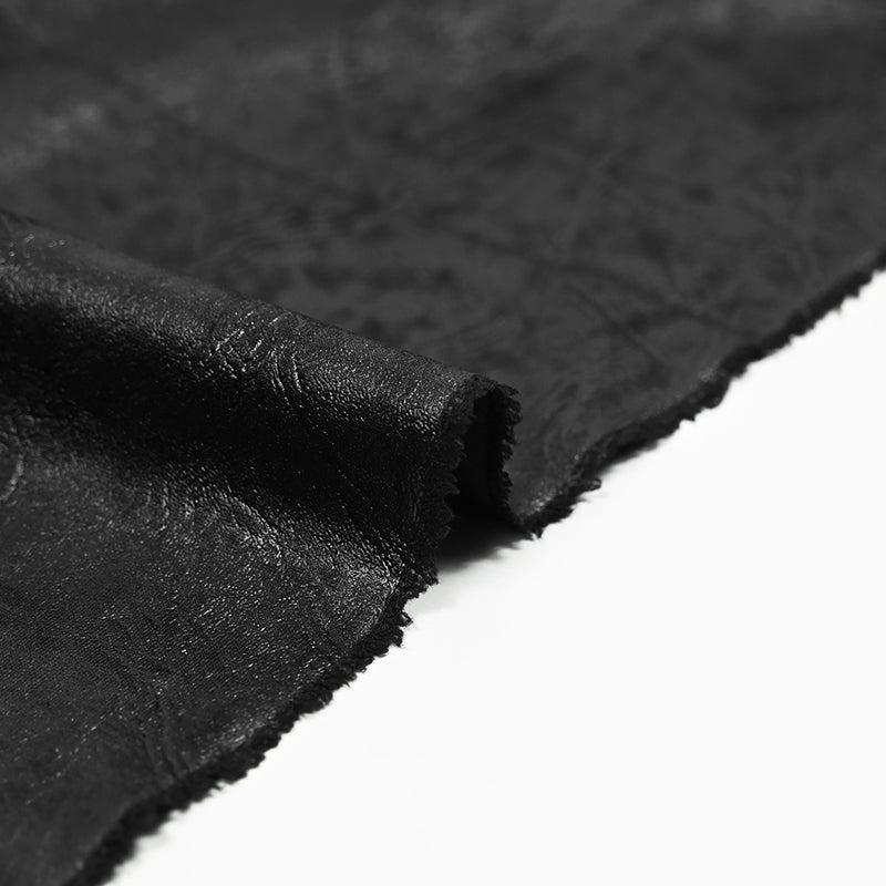 Jersey polyester effet marbré noir