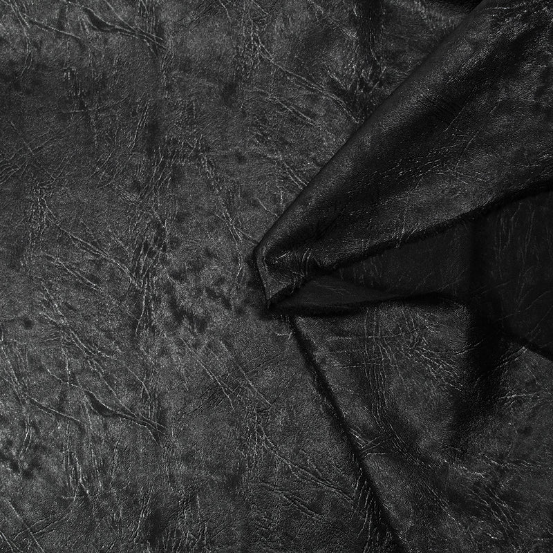 Jersey polyester effet marbré noir