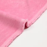 Fine pink polyester velvet