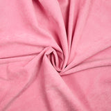 Fine pink polyester velvet