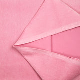 Fine pink polyester velvet