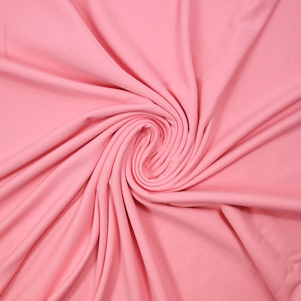 Jersey de coton fin flammé rose incarnadin