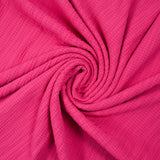 Polyviscose texturée effet smock rose fuchsia
