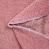 Laine mélangée brossée vieux rose