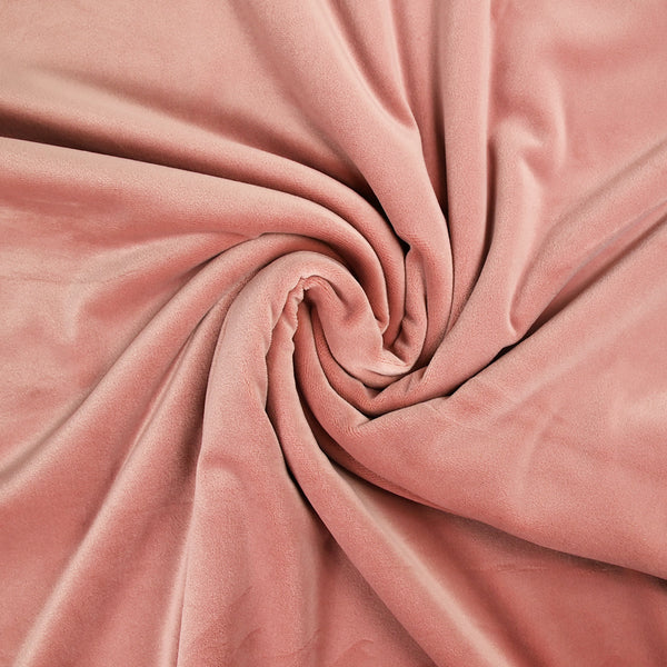 Jersey de velours tout doux rose blush