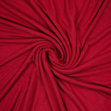Maille côtelée polyester fine rouge