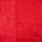 Polyester froissé Romane rouge feu