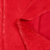 Polyester froissé Romane rouge feu