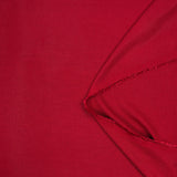 Maille côtelée polyester fine rouge