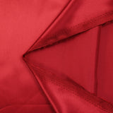 Satin de polyester rouge coquelicot