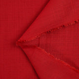 Lin coton fin rouge