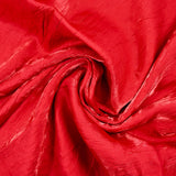 Polyester froissé Romane rouge feu