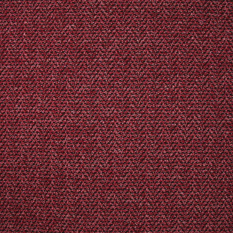 Maille tricot chevrons métallisée doré fond framboise