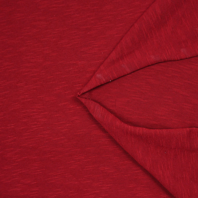 Jersey de coton flammé rouge