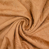 Suédine scuba brodée camel