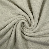 Matelassian jersey polycoton gray chiné light