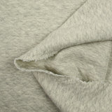 Matelassian jersey polycoton gray chiné light