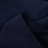Velours côtelé sherpa double face bleu marine