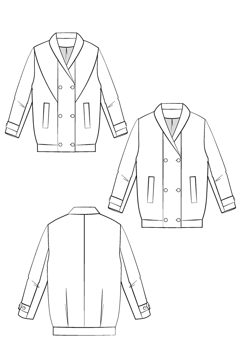 Cliff Coat Sewing Pattern