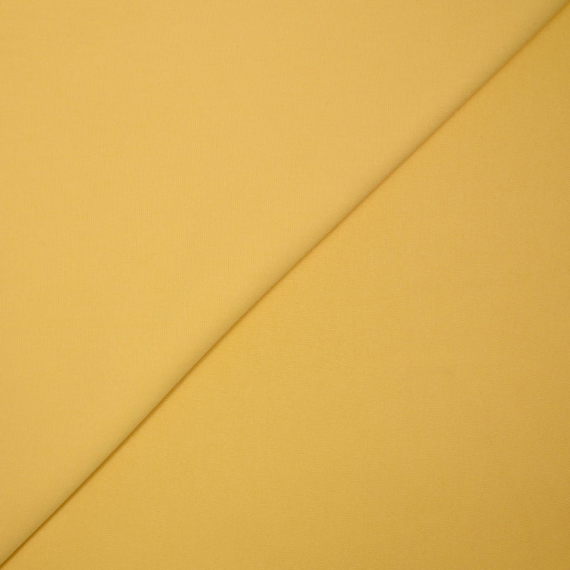 Sergé polyviscose jaune beurre
