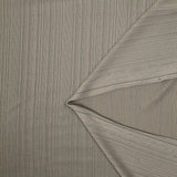 Maille côtelée polyester fine taupe